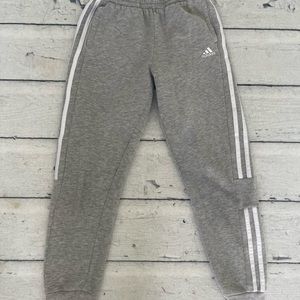 Youth Size Large 14 Sweat Pants Joggers Adidas Gray Girls